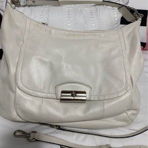 Coach leather handbag and matching wallet